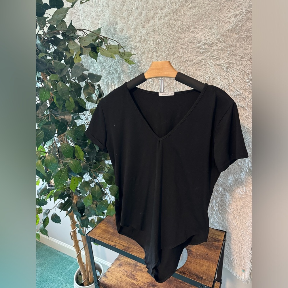 Black Short Sleeve Bodysuit (Size 3X)